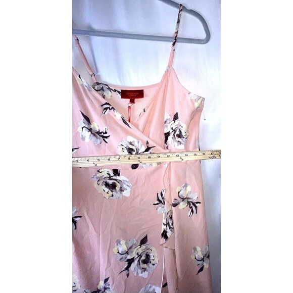 J Lo Button Wrap Dress Pink Floral Women’s Size M - Picture 6 of 6